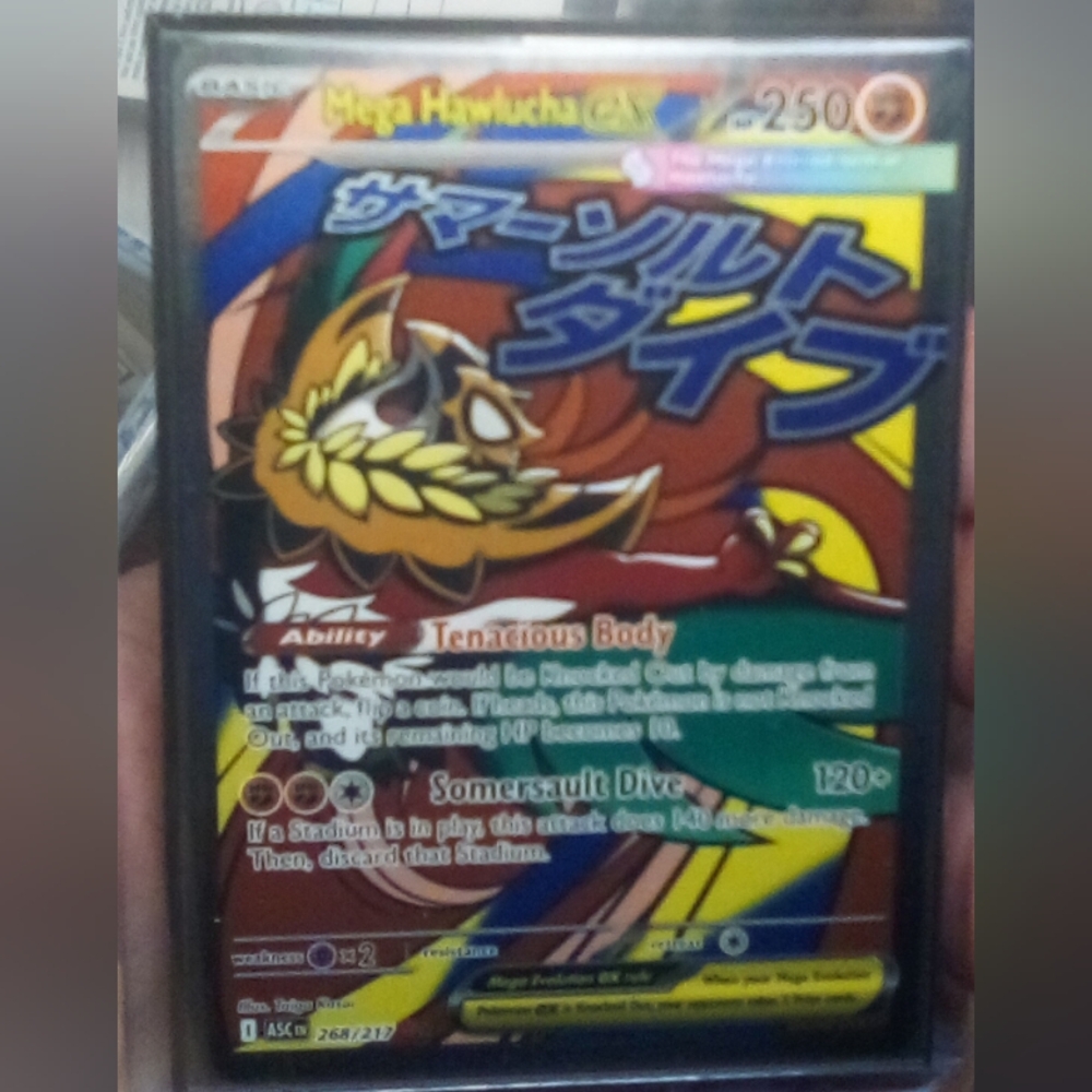 ✨RARE Mega Hawlucha Ex Holo Pokemon Card Mint✨ - Picture 2 of 2